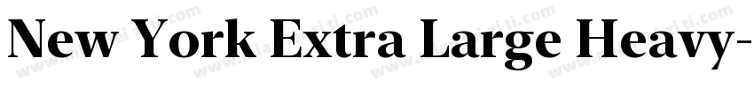 New York Extra Large Heavy字体转换